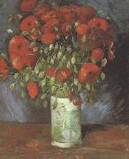 Vincent Van Gogh Vase wtih Red Poppies (nn040 oil painting reproduction